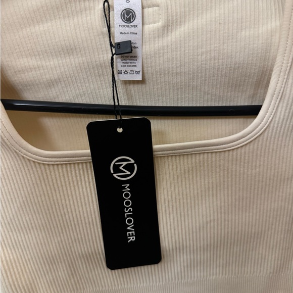 New Mooslover Ribbed Solid Color Tummy Control Long Sleeve Seamless Bodysuit - Picture 12 of 12